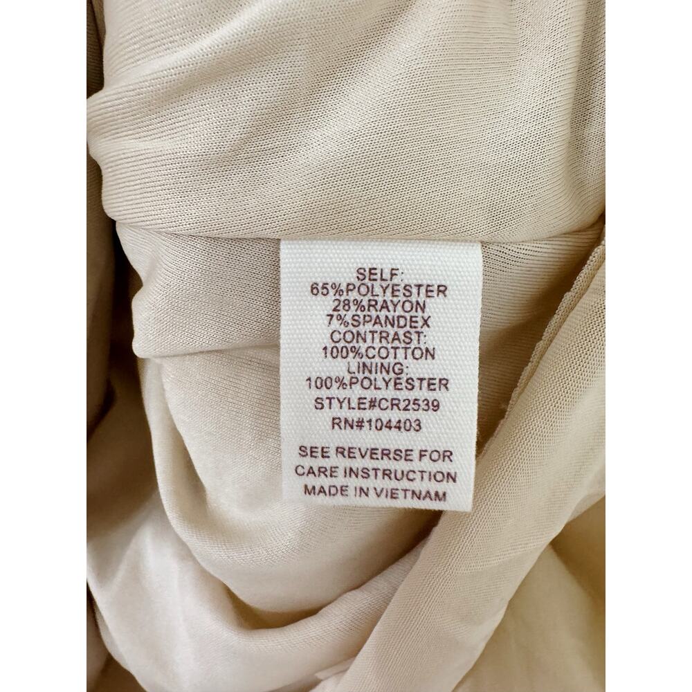 NWT Blu Pepper Beige Ribbed Tank Midi Dress Pockets Small - Picture 5 of 5